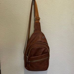 Vegan leather crossbody